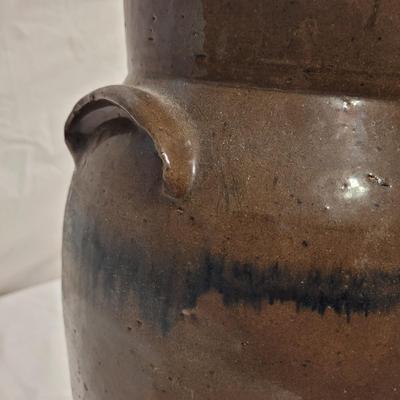 Three Antique Stoneware Butter Churn Crocks (FE-EL)