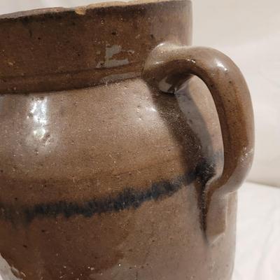 Three Antique Stoneware Butter Churn Crocks (FE-EL)