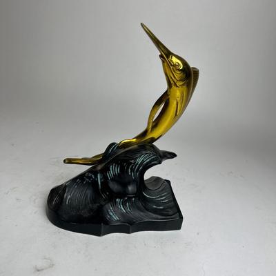 522 Jumping Marlin Nautical Bookend