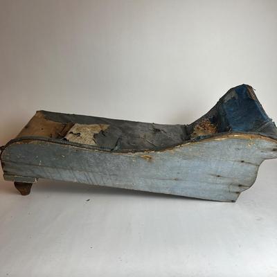 A526 Antique Childs Chaise Lounge Chair