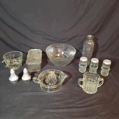 Vintage Reeded Glass by Federal and More (K-KD)