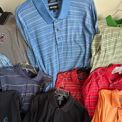 12 Mens XL Polo Short Sleeve Shirts Set 2
