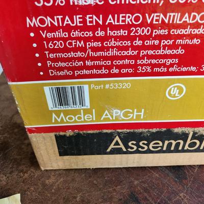 Air Vent Attic Fan Gable Mounted new in Box
