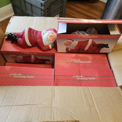 Lot of 12 Artmark 11" Sleeping Santa