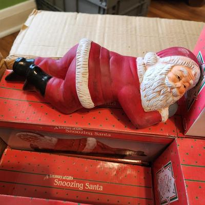 Lot of 12 Artmark 11" Sleeping Santa
