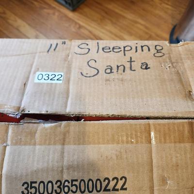 Lot of 12 Artmark 11" Sleeping Santa
