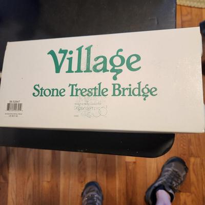 Case of 8 Dept 56 Village Stone Trestle Bridge