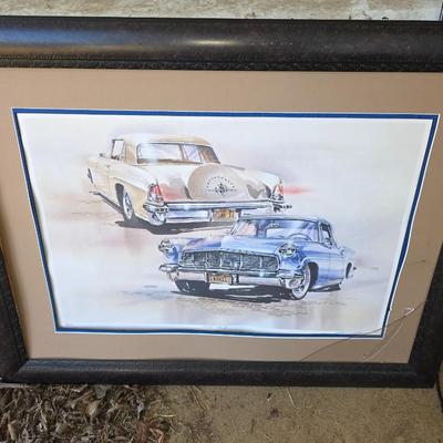 Car art poster