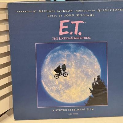 E.T. Vinyl Soundtrack with Narration by Michael Jackson & VHS.