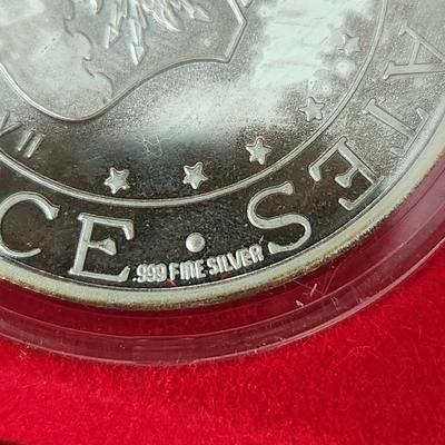 United States Air Force Operation Desert Shield .999 Silver Token one Troy Onuce