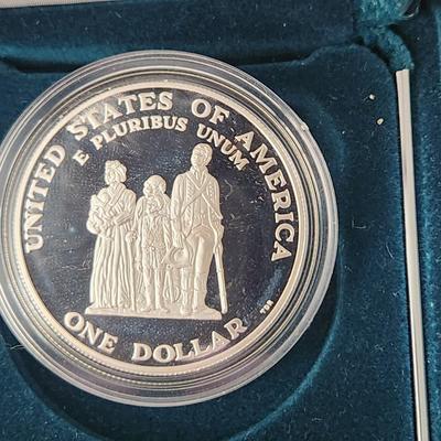 United States Mint 1998 S Crispus Attucks Proof Silver Dollar w COA