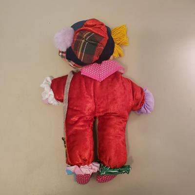 LOT 76: Russian Rug & Pillow with Hand Made Doll & More