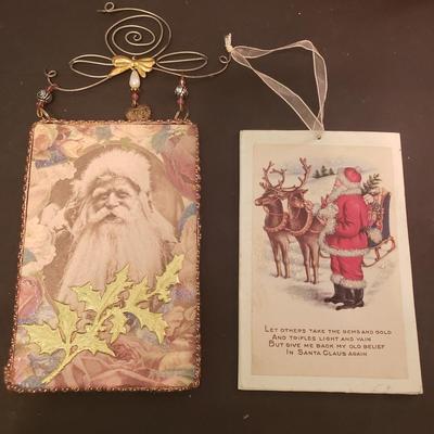 LOT 78F: Assorted Christmas Decor; Belsnickle Santas, Trinket Boxes & More