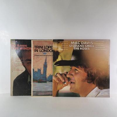 LOT 84D: Vintage Vinyl Records Including Christmas Albums by Elvis, Barbara Streisand and More