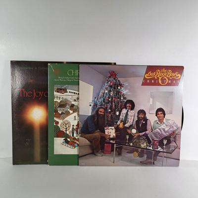 LOT 84D: Vintage Vinyl Records Including Christmas Albums by Elvis, Barbara Streisand and More