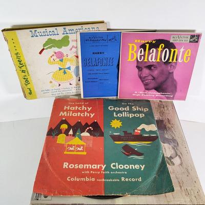 LOT 84D: Vintage Vinyl Records Including Christmas Albums by Elvis, Barbara Streisand and More