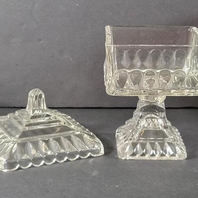 LOT 87D: Mixture of Antique Ruby & Glass Candy & Wedding Cake Dishes