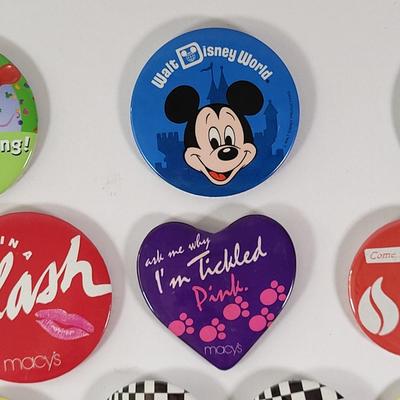 LOT 93D: Assorted Vintage Pins Featuring Walt Disney, Macy's and More
