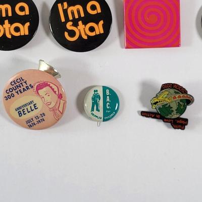 LOT 93D: Assorted Vintage Pins Featuring Walt Disney, Macy's and More