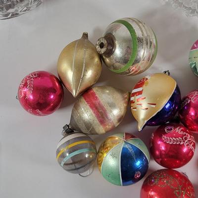 LOT 96D: Three Bowls Filled with a Variety of Vintage Holiday Ornaments