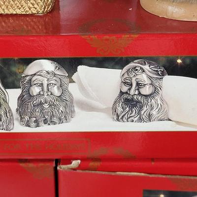 LOT 98D: Various Santa Clause Holiday Figurines and Decorations