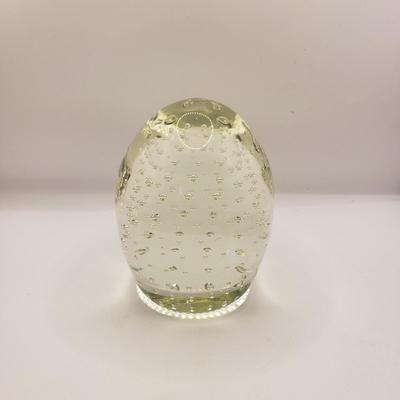 LOT 122F: Controlled Bubble Art Glass Paperweights with Polished Bottoms