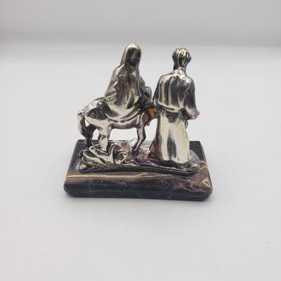LOT 126F: Set of 4 Sam Philipe Jerusalem Figurines Marked 925, One with COA