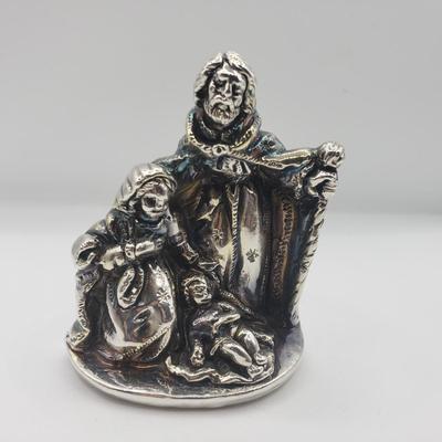 LOT 126F: Set of 4 Sam Philipe Jerusalem Figurines Marked 925, One with COA