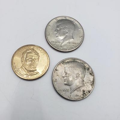 LOT 128F: Mercury Dime Heart Pendant, 1883 Souvenir of Worlds Colombian Exposition Chicago & More Coins