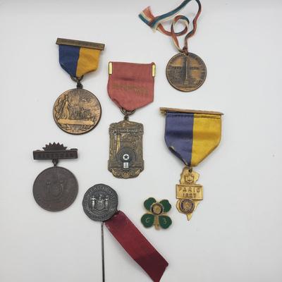 LOT 133F: 1927 New Jersey Paris Medal & More NJ Medals