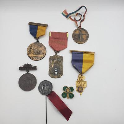 LOT 133F: 1927 New Jersey Paris Medal & More NJ Medals
