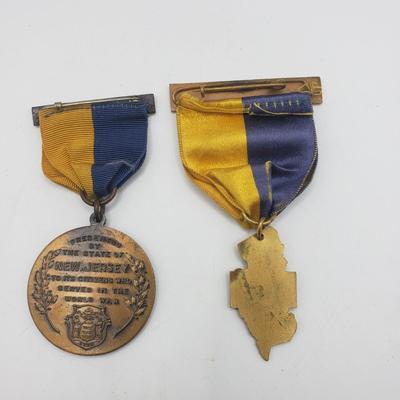 LOT 133F: 1927 New Jersey Paris Medal & More NJ Medals