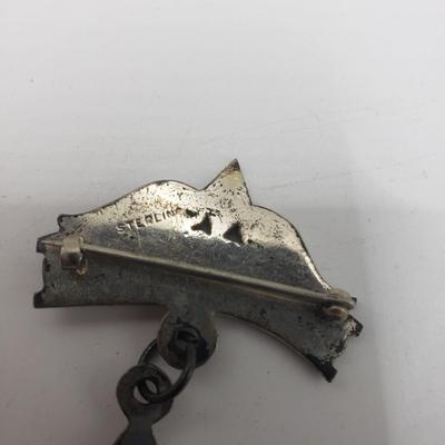 LOT 136F: Antique 1924 Sterling AASR Masonic Badge 29.44gtw