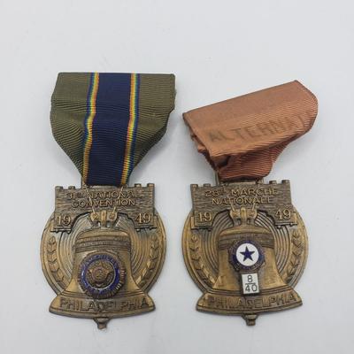 LOT 137F: 1949 Philadelphia National American Convention Badges
