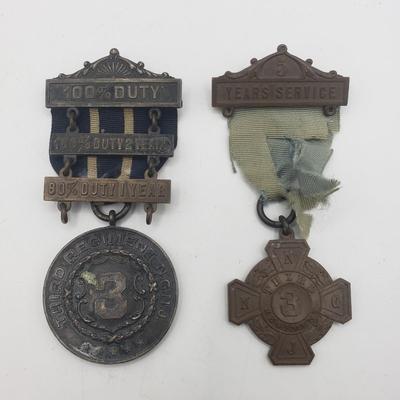 LOT 139F: Antique New Jersey National Guard Service Badges