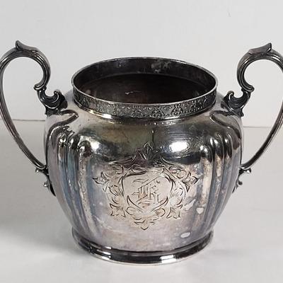 LOT 151L: Set of Vintage Coffee/Tea and Creamer Silverplate