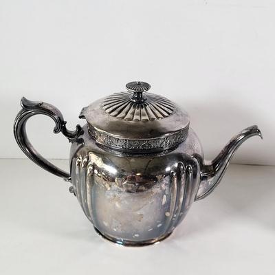 LOT 151L: Set of Vintage Coffee/Tea and Creamer Silverplate