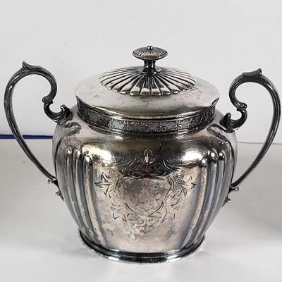 LOT 151L: Set of Vintage Coffee/Tea and Creamer Silverplate