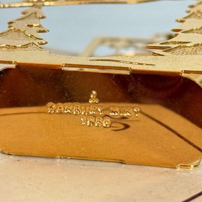 LOT 162L: 1980s Danbury Mint Annual Christmas Tree Ornaments w/ Boxes