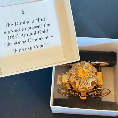 LOT 163L: 1990s Danbury Mint Annual Christmas Tree Ornaments w/ Boxes