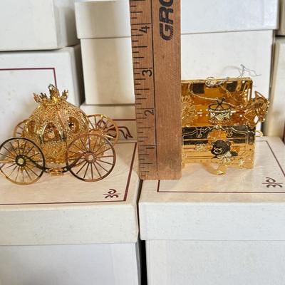 LOT 163L: 1990s Danbury Mint Annual Christmas Tree Ornaments w/ Boxes