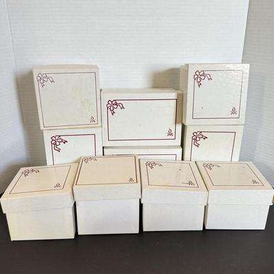 LOT 163L: 1990s Danbury Mint Annual Christmas Tree Ornaments w/ Boxes