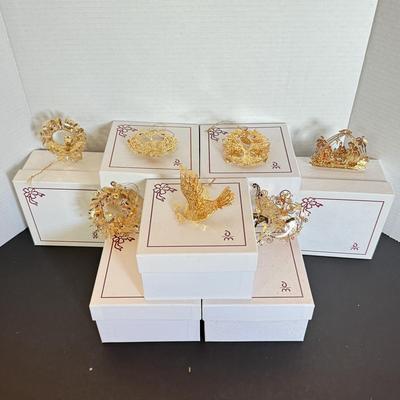 LOT 164L: 2010s Danbury Mint Annual Christmas Tree Ornaments w/ Boxes