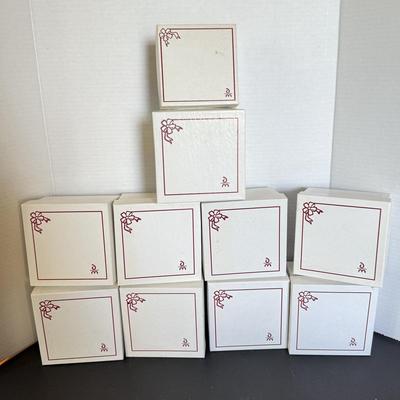 LOT 165L: 2000s Danbury Mint Annual Christmas Tree Ornaments w/ Boxes