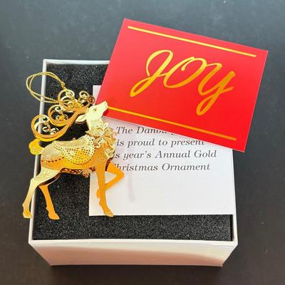 LOT 166L: 2020-2024 Danbury Mint Annual Christmas Tree Ornaments w/ Boxes