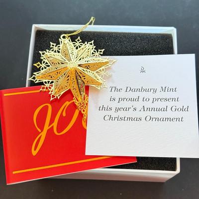 LOT 166L: 2020-2024 Danbury Mint Annual Christmas Tree Ornaments w/ Boxes