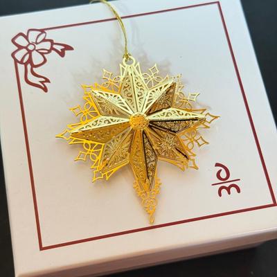 LOT 166L: 2020-2024 Danbury Mint Annual Christmas Tree Ornaments w/ Boxes