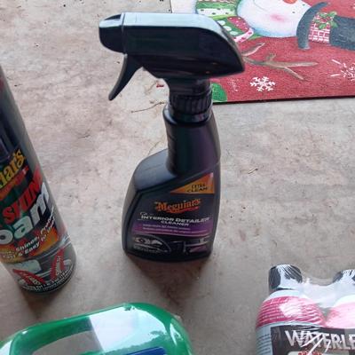 NEW FIRST AID KIT AND FW1 AUTO CLEANING WAS PLUS BOLT CUTTERS, HAMMER AND CHEMICALS