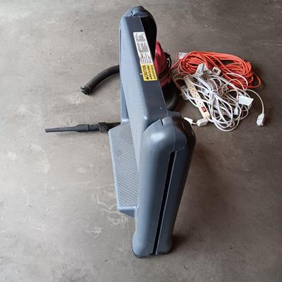 FOLDING STEP STOOL, MINI SHOP VAC AND EXTENSION CORDS