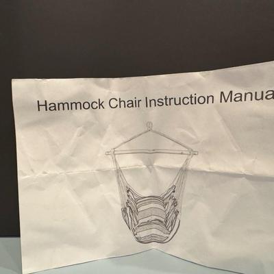 Zimtown Hammock Chair Porch Chair Camping Portable Red Strip